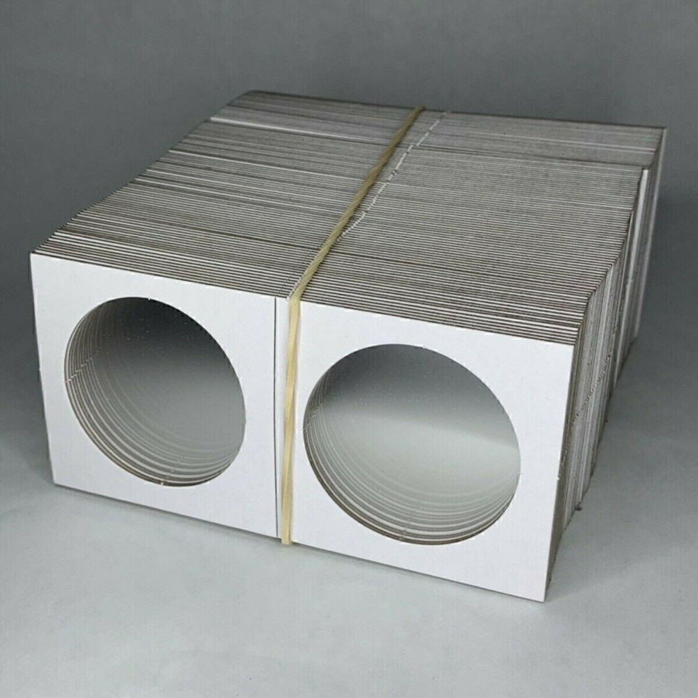 50pcs 40mm Large Coin Cardboard Mylar Flips Holder Envelopes Bundle