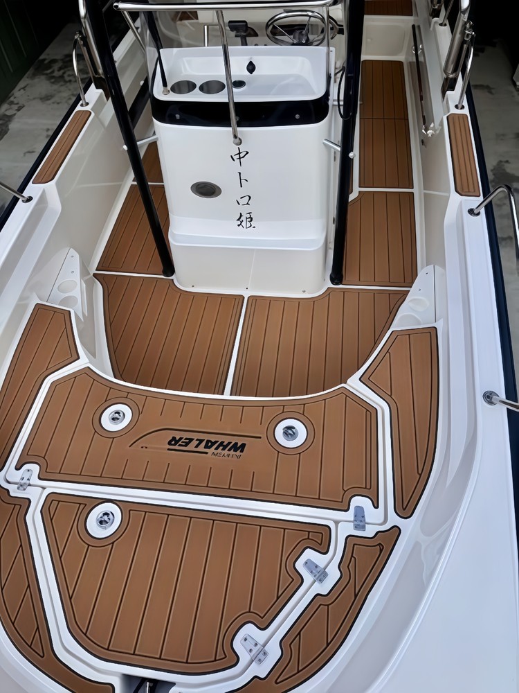2023 Boston Whaler Montauk 17 Swim Platform Cockpit Mat Boat EVA Teak Floor Pad