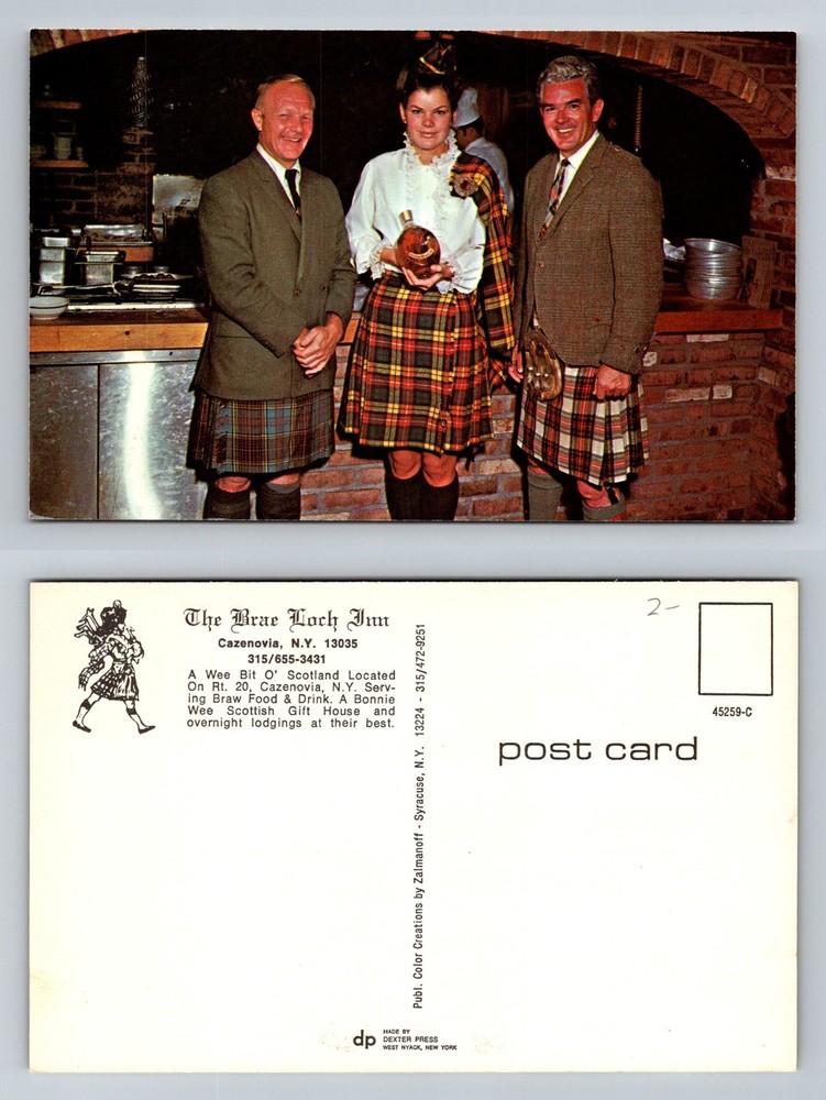 Cazenovia, NY-New York, Brae Loch Inn Scottish Restaurant Vintage Postcard