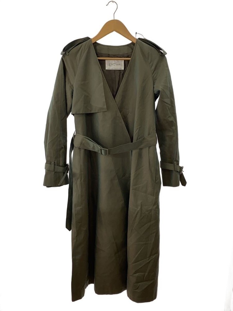 Dessin De Mode Collarless Trench Coat/2/Cotton/Khk/Plain/5Dct-02Ds70// 20301