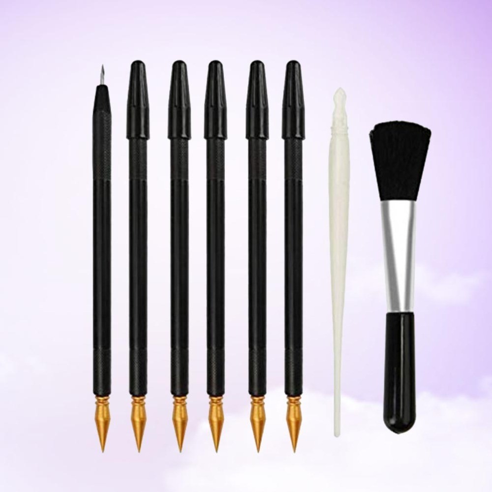 8-Piece Multifunctional Scraper Set for Drawing Painting and Paper Craft