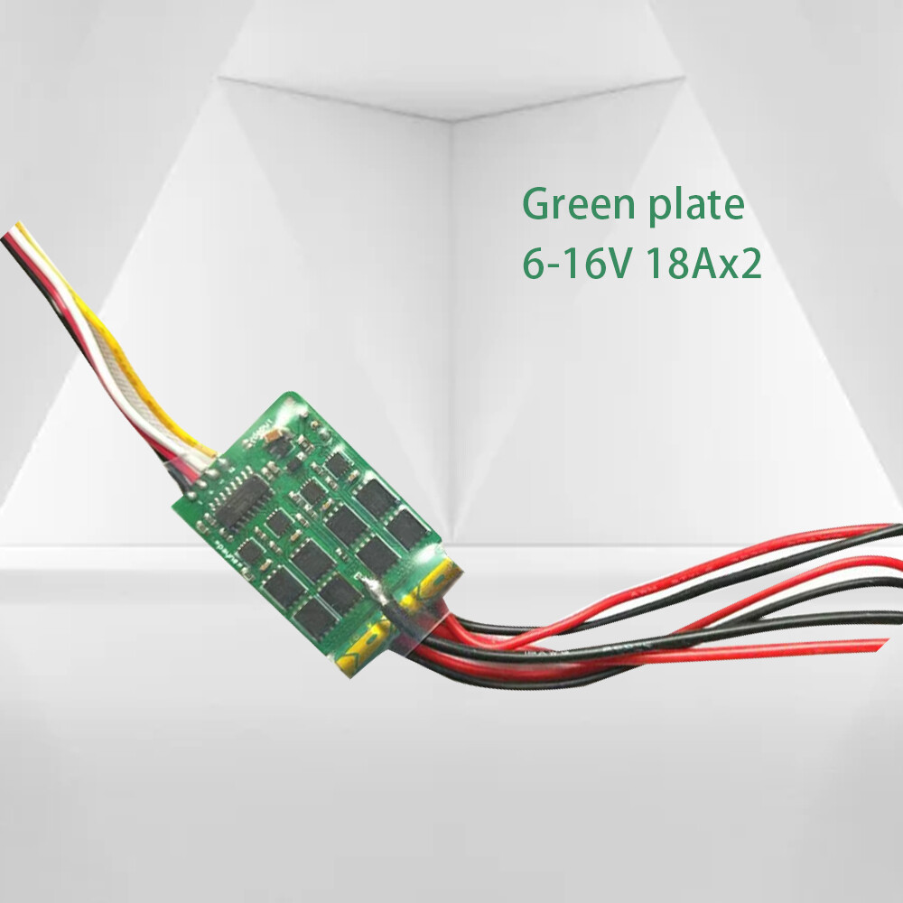 Dual Way Brushed ESC 18A x2 Mixed Control Speed Controller for RC Cars Boat Ta7q