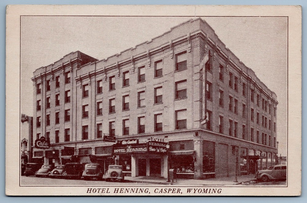 HOTEL HENNING CASPER WYOMING WY postcard-DX