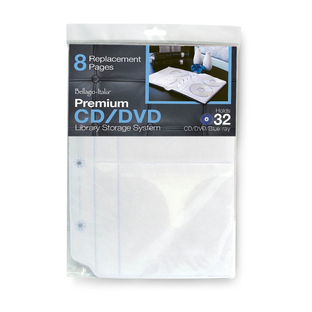 Large DVD Binder Storage Pages with Sleeves  