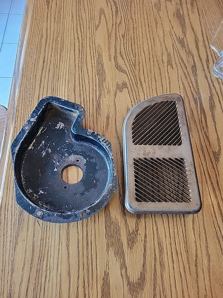 1968-69 GM ACCESSORY REAR DEFOGGER REAR DEFROSTER METAL GRILL& BLOWER HOUSING GM