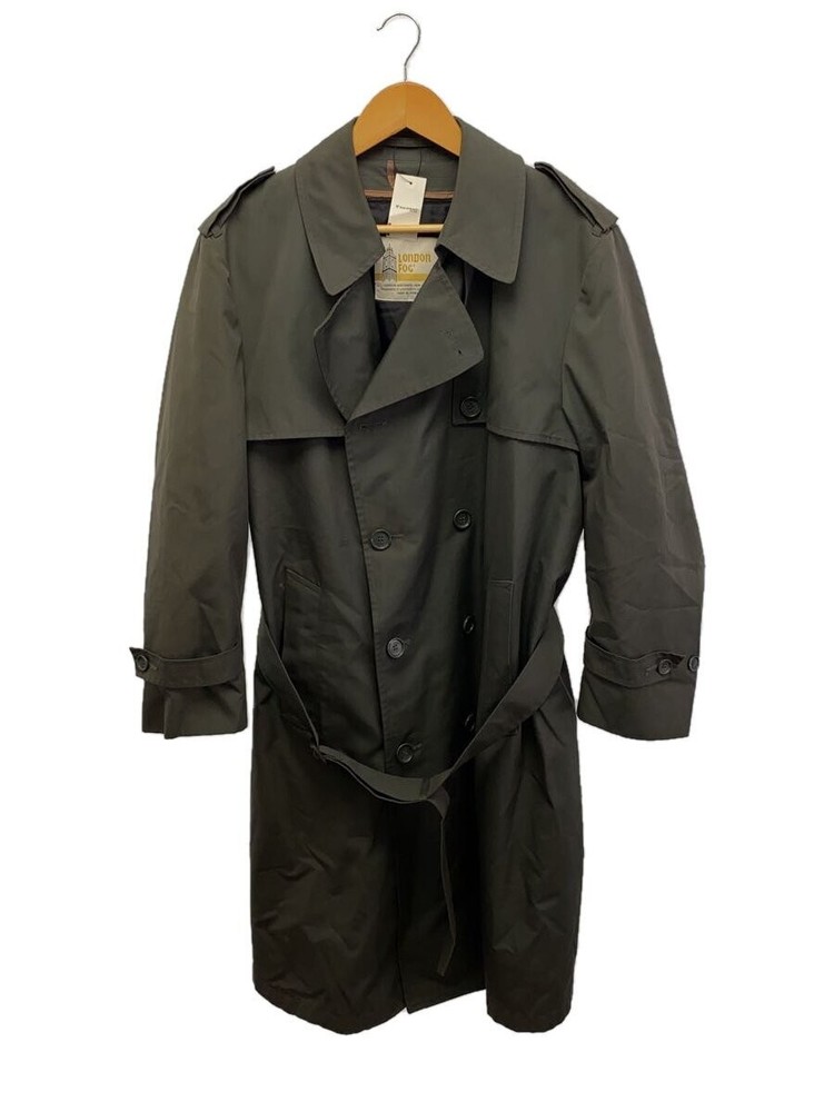 London Fog Trench Coat/40/-/Grn/Plain 50301