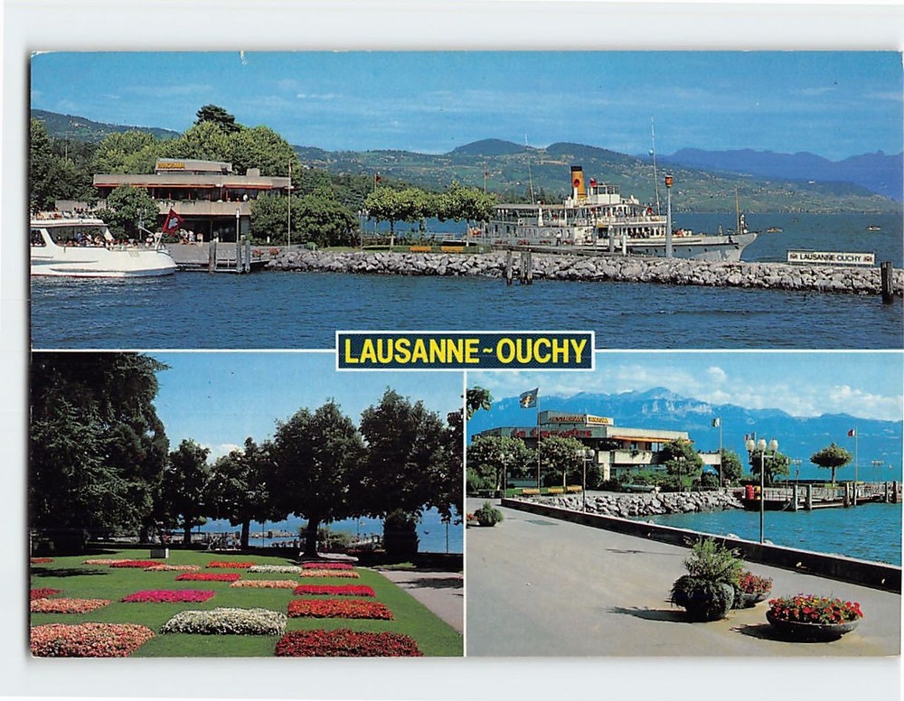 Postcard Ouchy Lausanne Switzerland