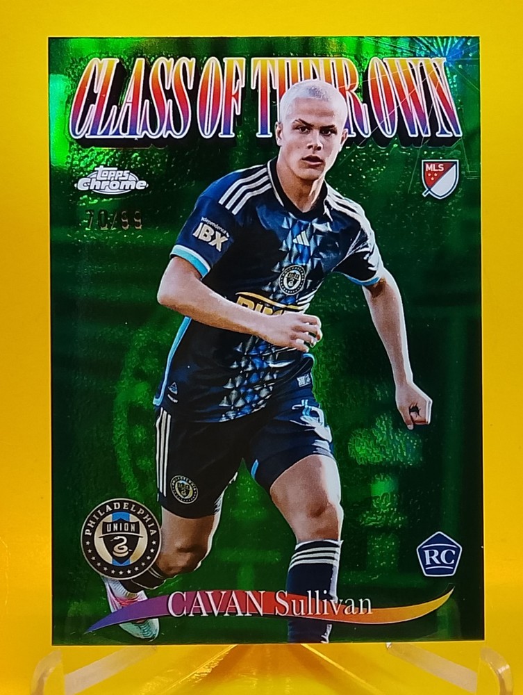 2025 Topps Chrome MLS Cavan Sullivan RC Class Of Their Own GREEN /99...
