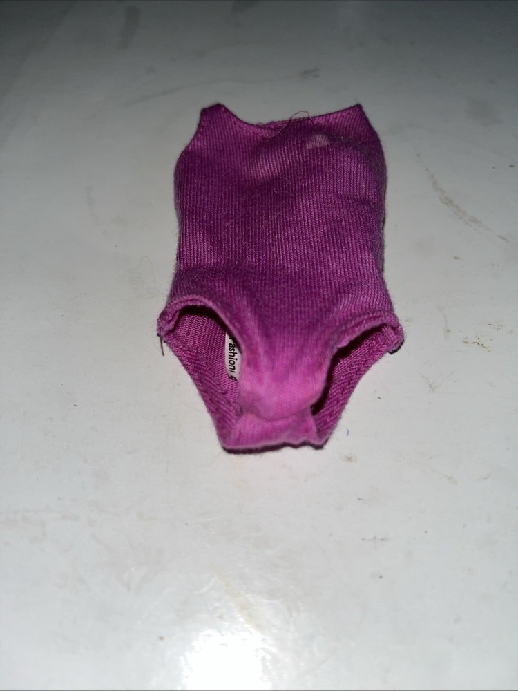 Barbie Vintage Pink Bathing Suit For Doll May Smell Musry Tag Fashion Barbie Use