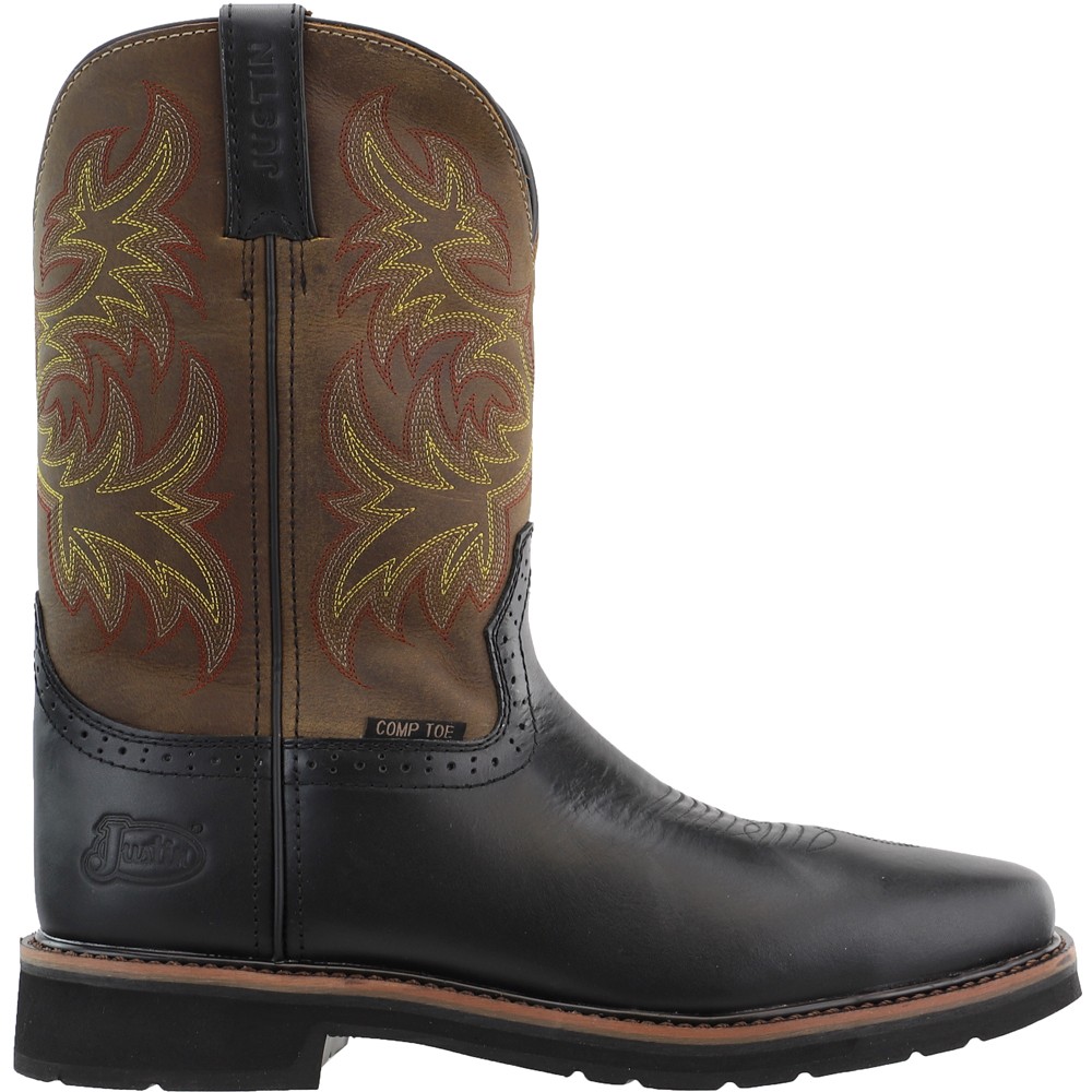 Justin Original Driller 11-Inch Electrical Composite Toe Work Boots for Men