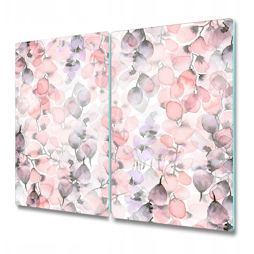 Glass Chopping Board Utensil Board Watercolour Flowers Petals Floral 2x30x52
