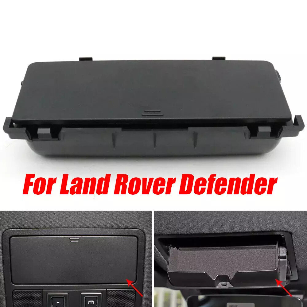 Black Roof Overhead Sunglasses Holder Storage Box For Land Rover Defender 20-24