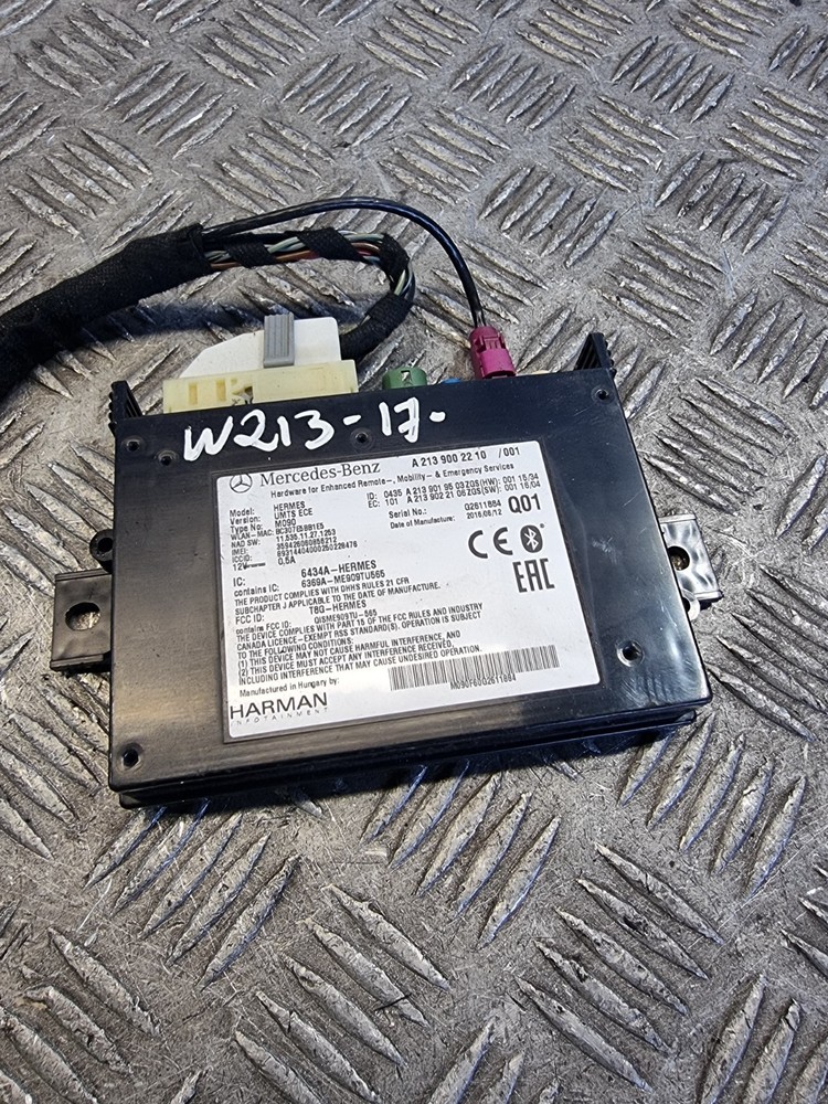MERCEDES E220 BLUETOOTH MODULE A2139002210 W213 2.0 AUTO DSL SALOON 2017