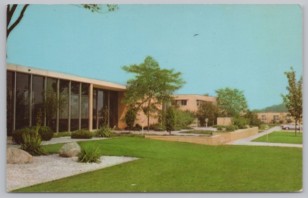 Fremont Michigan~Gerbers Baby Food Plant Research Building~Vintage Postcard