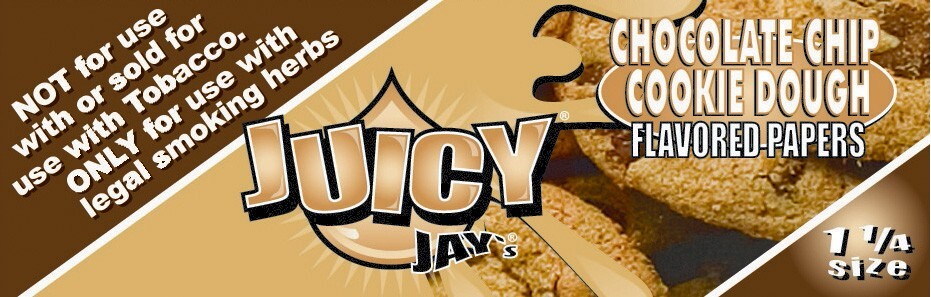 Juicy Jay's Chocolate Chip Cookie Dough 1 1/4 Rolling Papers Free USA Shipping!