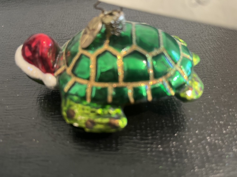 Christopher Radko Under Sea Holiday Turtle Tortoise Christmas Ornament