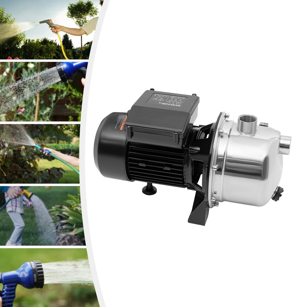 1.5 HP 115V Shallow Well Pump Garden  Lawn Irrigation Water Jet Pump Stainless