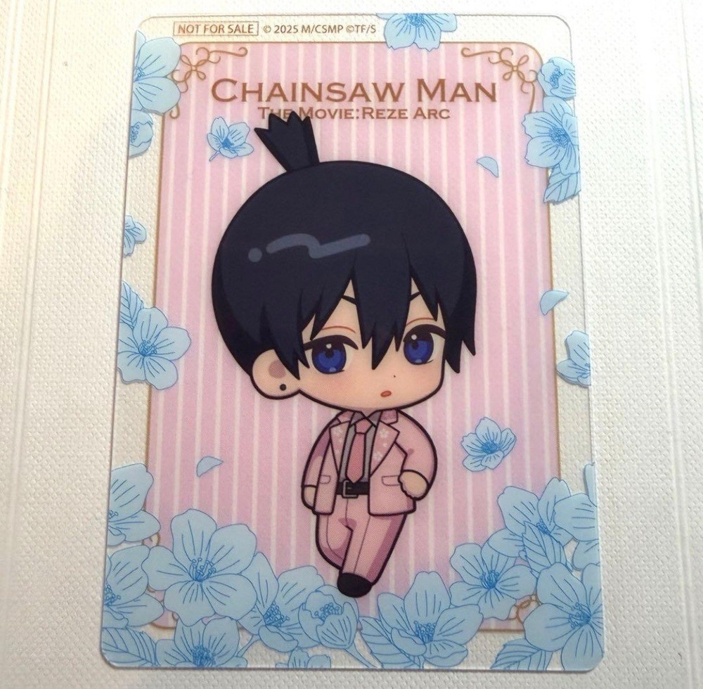 Chainsaw Man Movie Aki Clear Trading Card Prince Hotel Ikebukuro Cafe Bonus