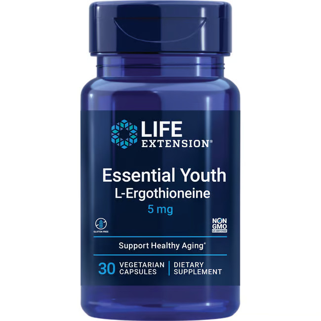 Life Extension Essential Youth L-Ergothioneine 5mg 30 Vegan Capsules