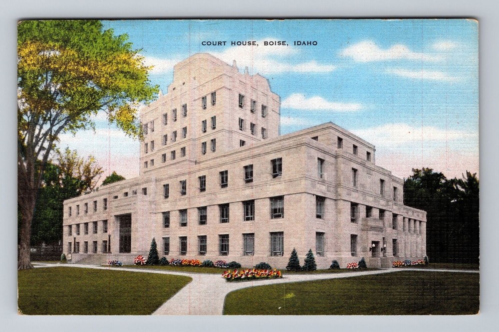 Boise ID-Idaho Court House Vintage Postcard