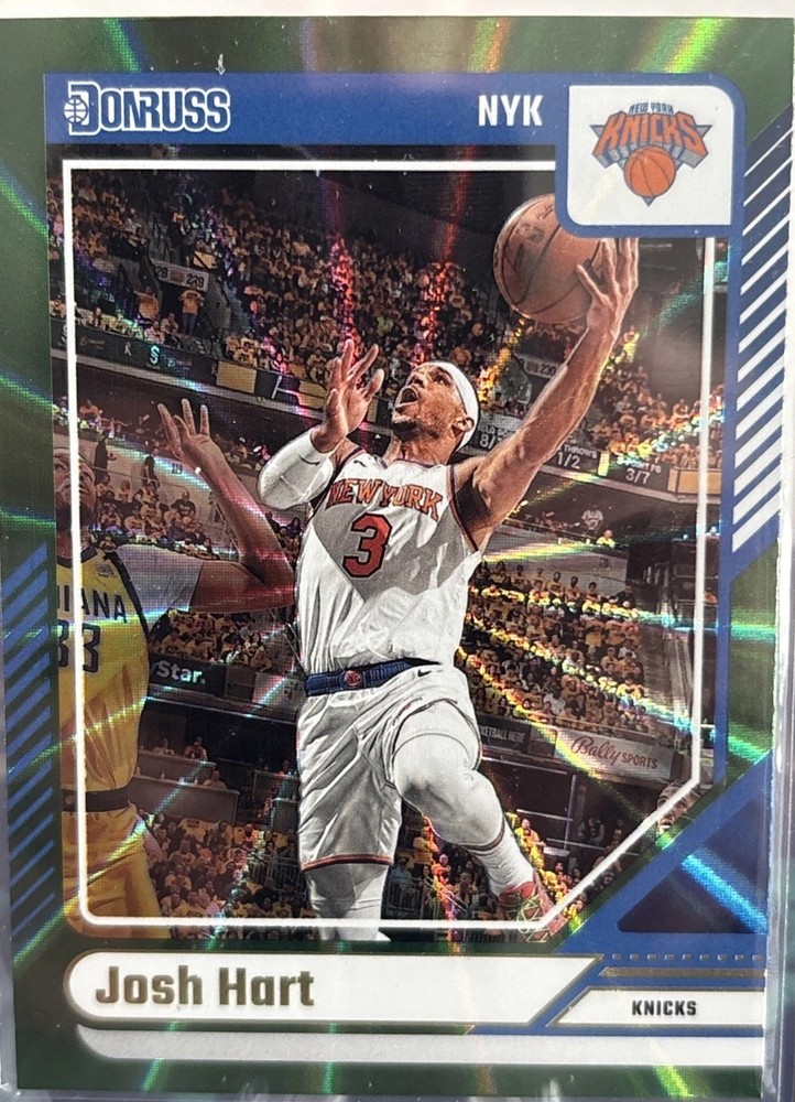 2024-25 Panini Donruss - Josh Hart #178 Holo Green Laser New York Knicks