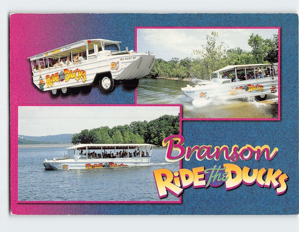 Postcard Ride The Ducks Branson Missouri USA