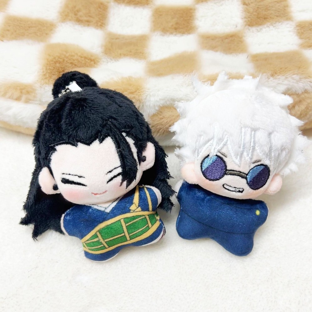 Gojo Satoru Geto Suguru Plush Doll Keychain  Anime Collection Pendants 2PCS