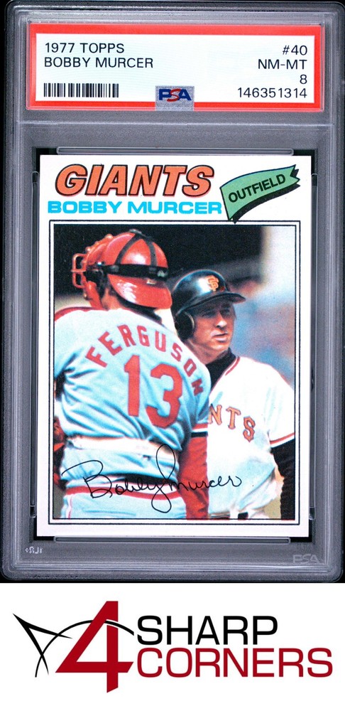 1977 Topps #40 Bobby Murcer Giants Psa 84SC offers the industry’s lowest rates. Consign today!