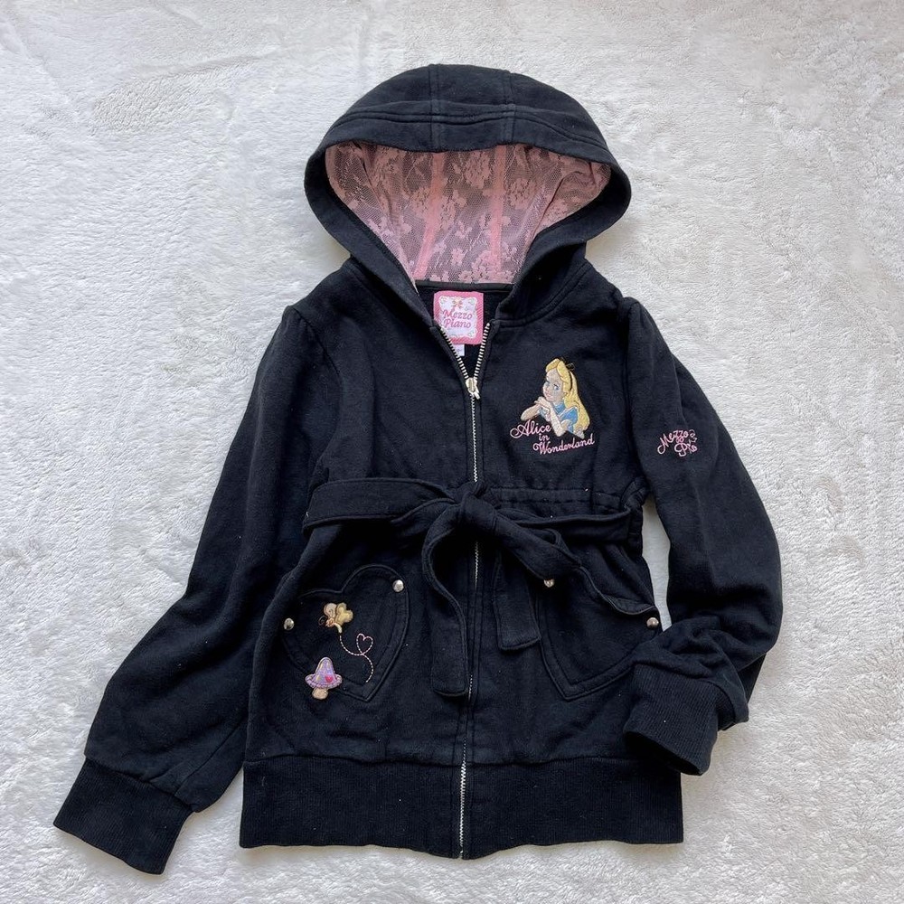 Mezzo Piano Alice Collaboration Parka Lace Hood Heart Pocket Size 120 New