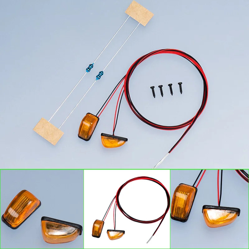 LED 3V Contour Lamp Side Lights for 1/14 Tamiya RC Truck SCANIA 770S R620 Car