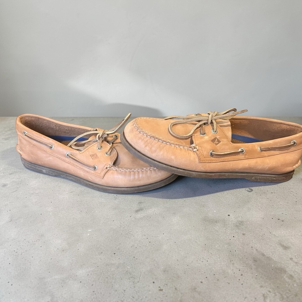 Sperry Top-Sider Brown Leather Boat Shoes