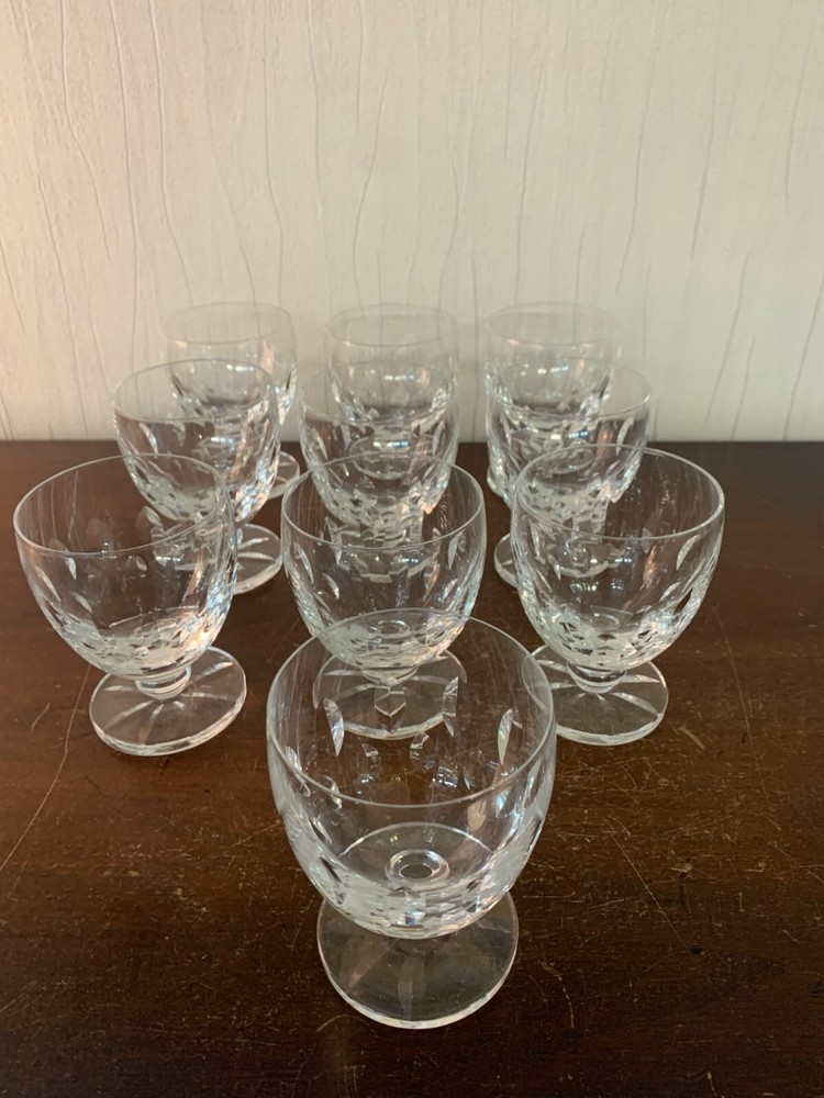 20 White Wine Glasses Model Bocage In Lalique Crystal (Price Per Unit)