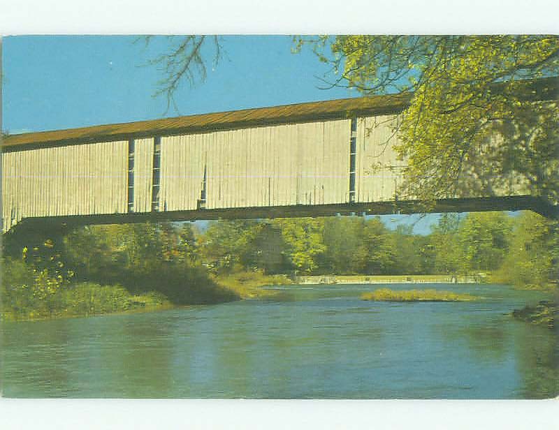 Unused Pre-1980 BRIDGE SCENE Rockville Indiana IN HQ9275@