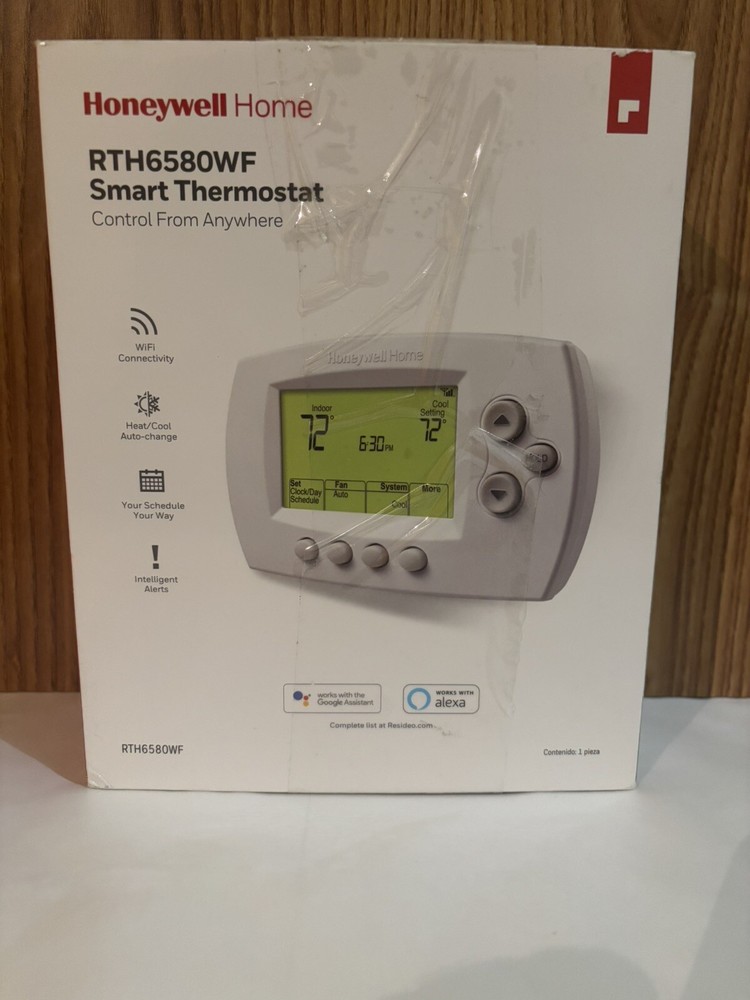 Honeywell Home RTH6580WF WI-FI 7-Day Programmable Smart Thermostat Open Box
