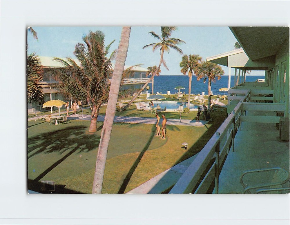 Postcard The Rainbow Pompano Beach Florida USA