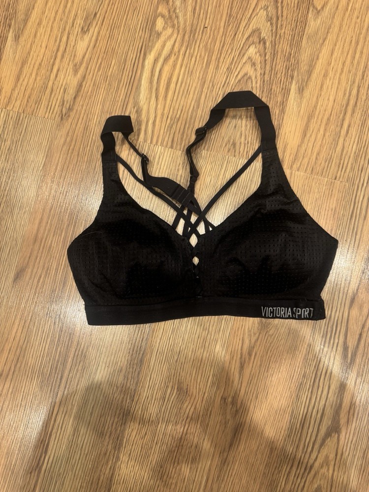Victoria’s Secret Sport Black Sports Bra Adjustable Size 34B