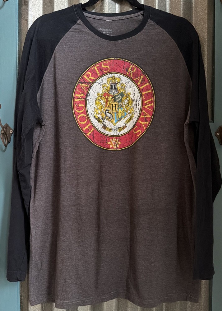 Hogwarts Railways Wizarding World Harry Potter Raglan Tee Tshirt XXL 2XL