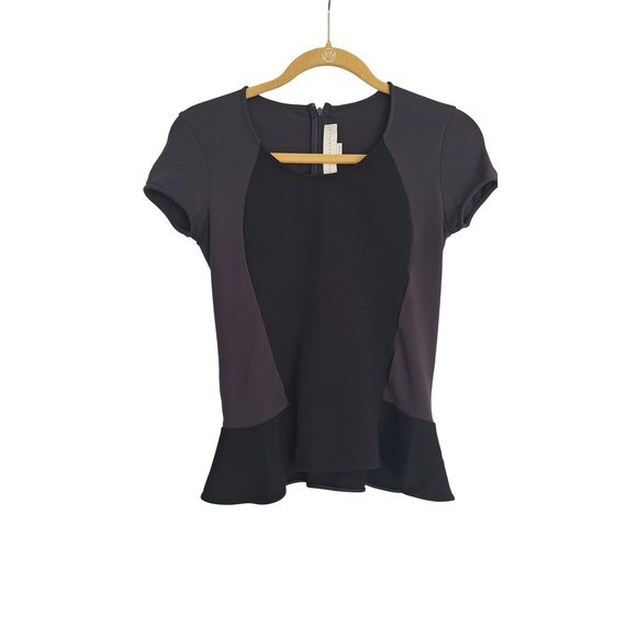 STELLA McCARTNEY Purple Black blouse shirt top  eu 38/S/M