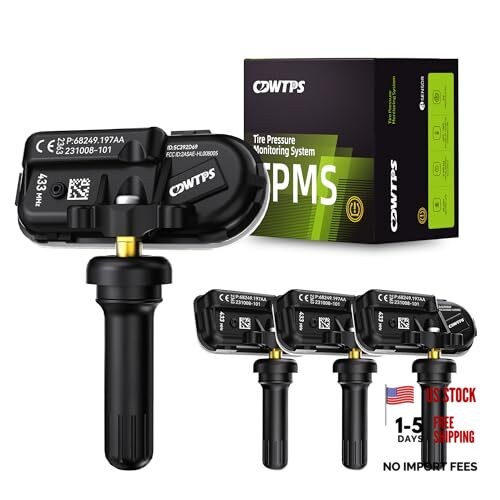 Dodge-Pack 3MHz Tire Pressure Monitor Sensors - TPMS Sensors for 4