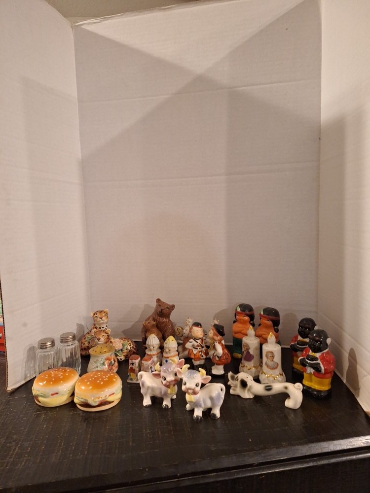 12 set plus Mix Salt & Pepper Shakers Porcelain/ Ceramic China Japan Korea