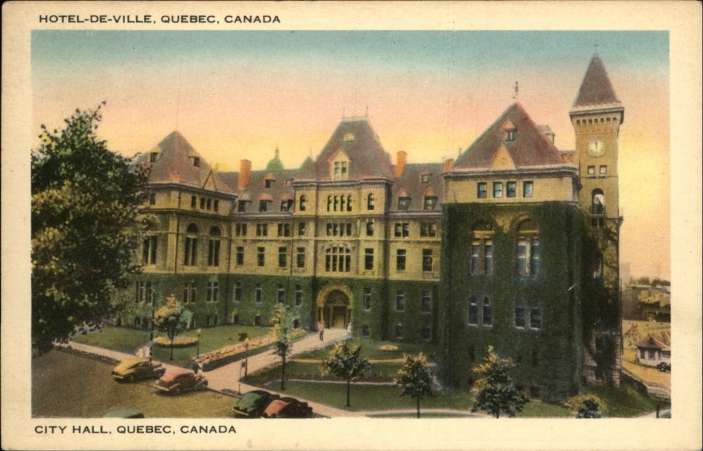 City Hall Quebec Quebec Canada vintage postcard k883
