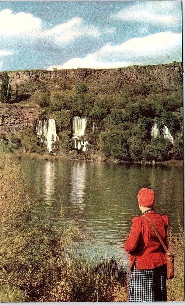 Postcard MOUNTAIN SCENE Thousand Springs Idaho ID m/09 AI5491