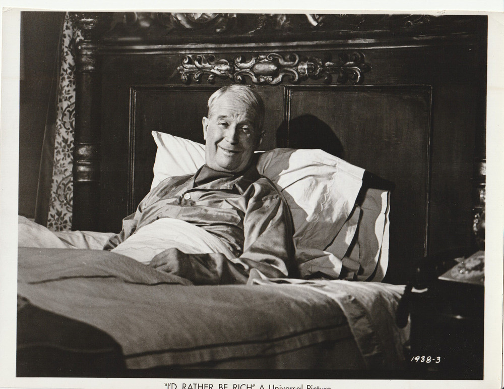 Vintage Maurice Chevalier 8x10 Studio Photograph Photo I'd Rather Be Rich