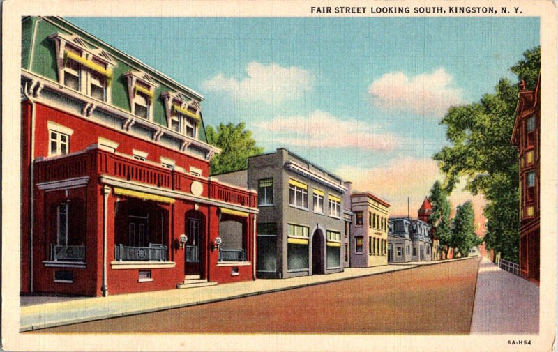 Kingston New York NY : ROAD SCENE m/14 AV3840