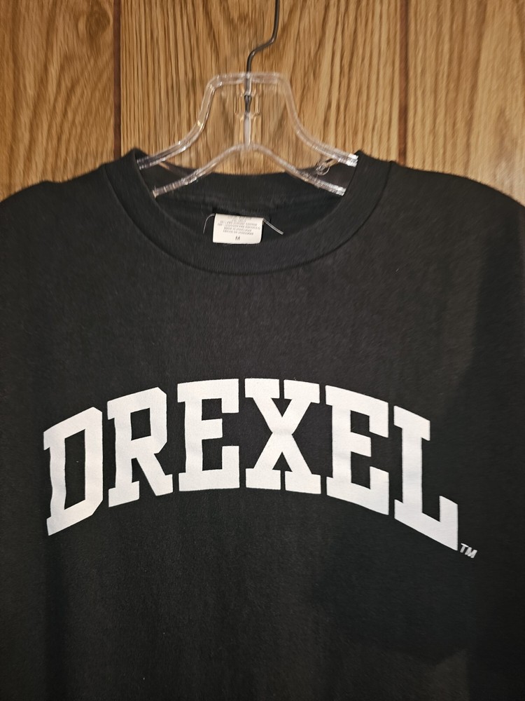 Drexel University Retro Throwback Medium Mens Black Graphic Logo Tshirt NCAA