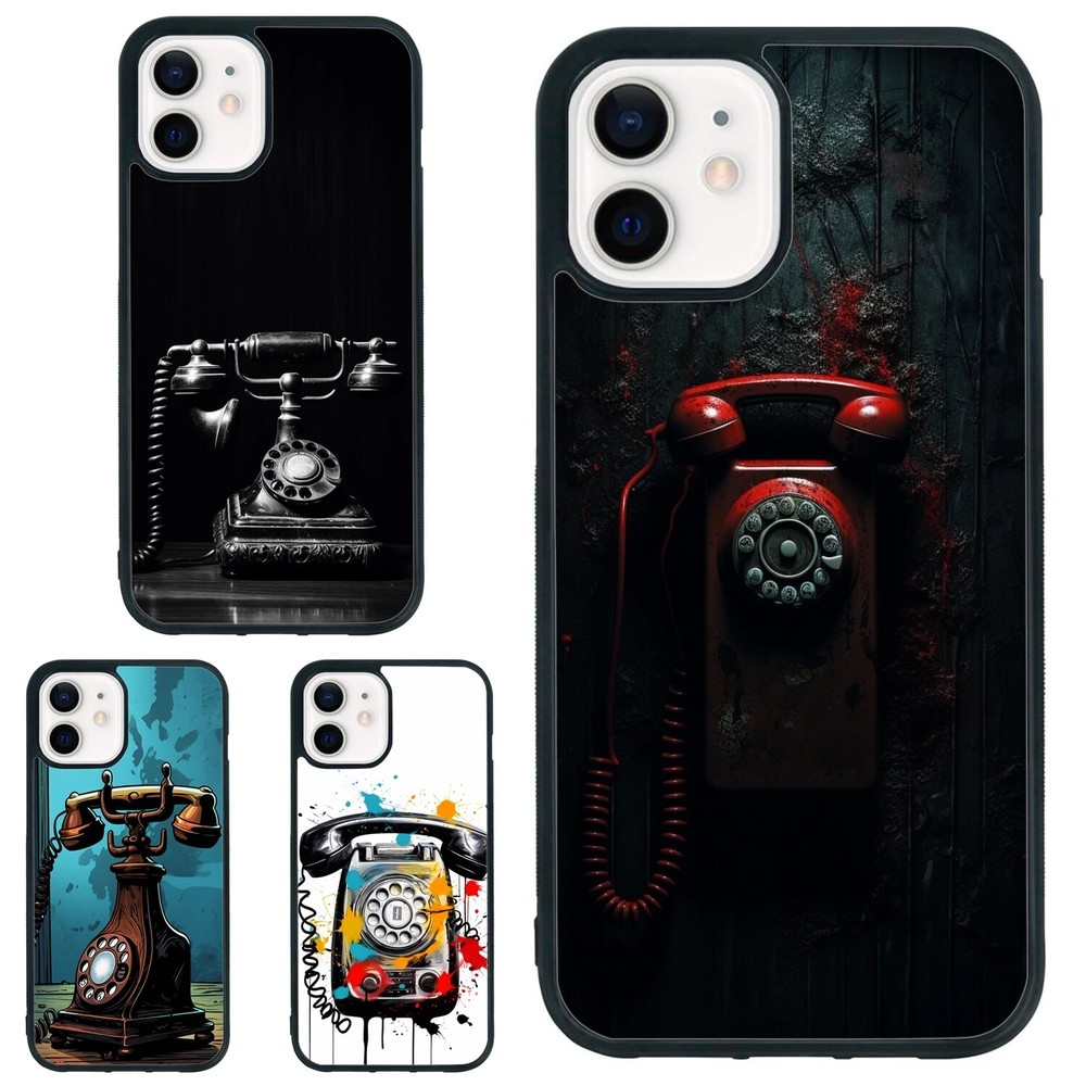 telephone retro antique For iPhone XS XR 6 7 8 Plus SE 2nd 3rd Lightweight Cover