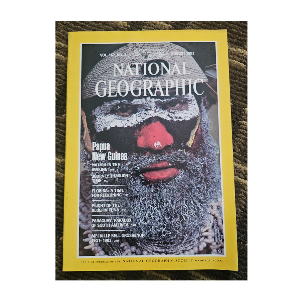 National Geographic Vol 162 August 1982 Illustrated Paraguay Issue