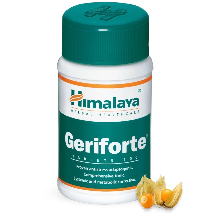 5-Pack Himalaya Geriforte 100 Tablets Stress Relief Antioxidants Free Shipping  