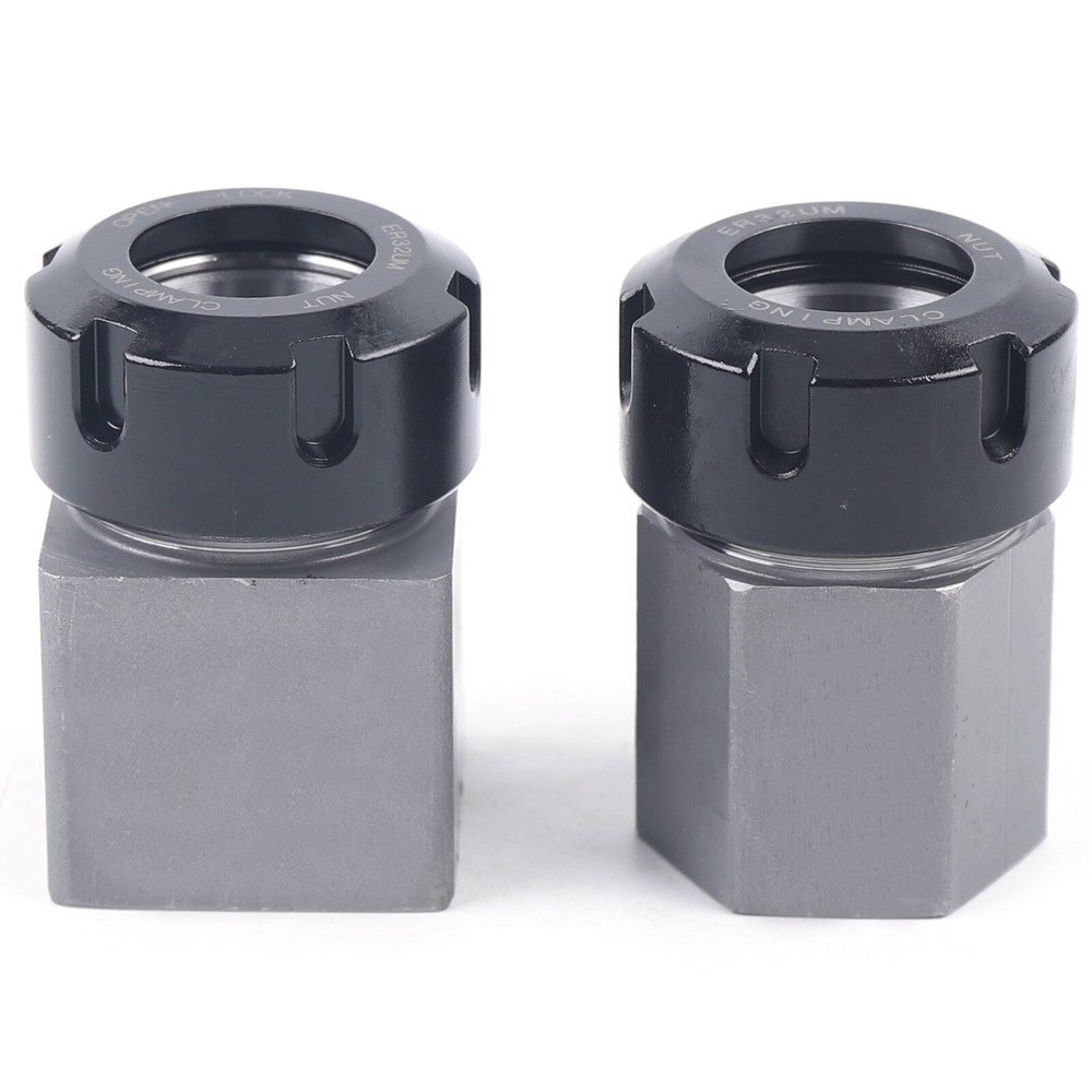 Hex+Square ER-32 Collet Block Spring Chuck Holder for CNC Lathe Milling Machine