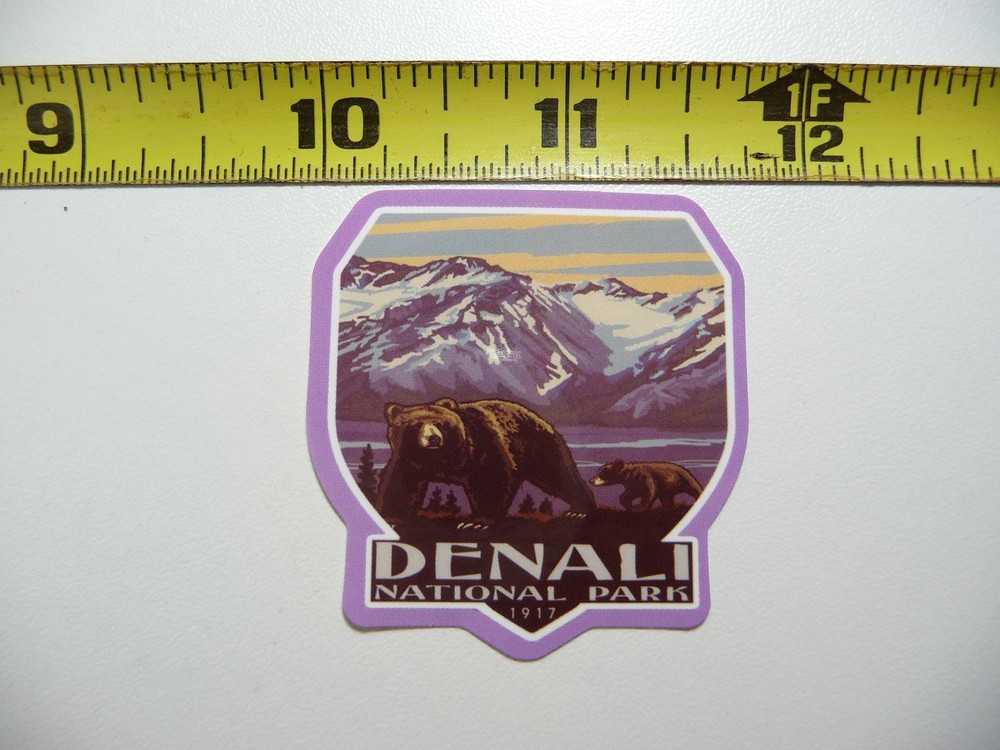 DENALI NATIONAL PARK DECAL STICKER NPS SYSTEM GLOSSY VACATION